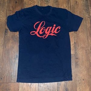 Logic concert shirt, blue and red, 100% cotton, size medium, great condition